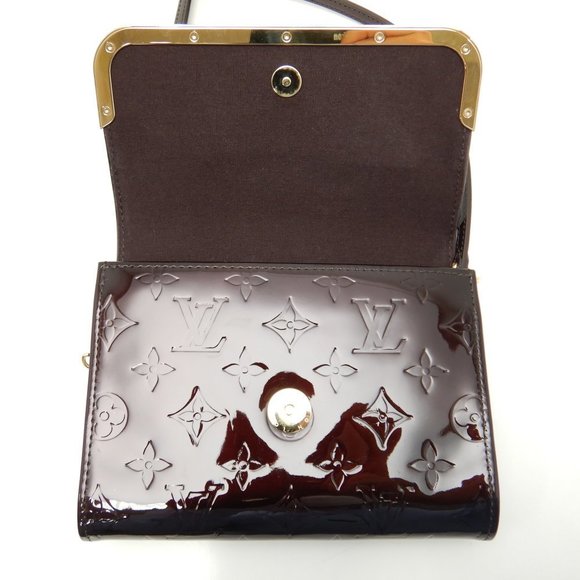 Louis Vuitton Vernis Rossmore PM Amaranto 2WAY Bag Clutch - Picture 7 of 8